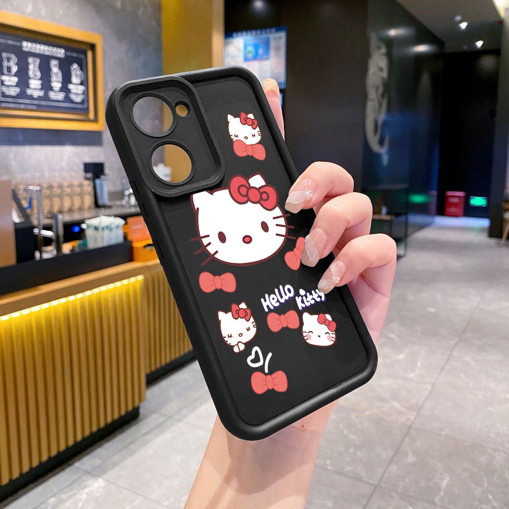 for VIVO Y17S Y27 T1X Y02S Y21S Y02 Y33S Y12S Y18 Y38 Cute HelloKitty Full Protective Phone Case Anti Drop Cover