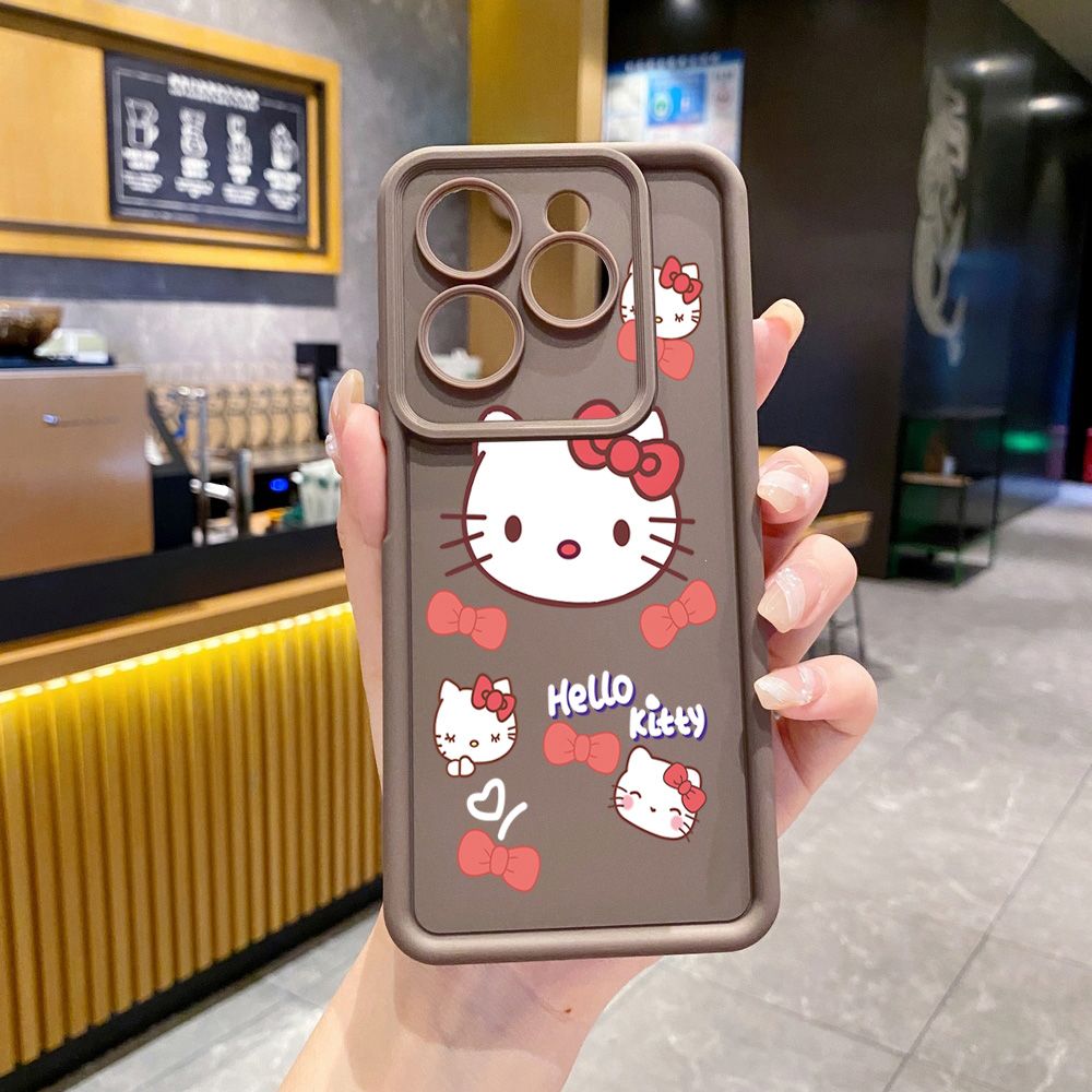 for Infinix Hot 40i 40 Pro 30 Play Note 30 Smart 8 Cute HelloKitty Full Protective Phone Case Anti Drop Cover