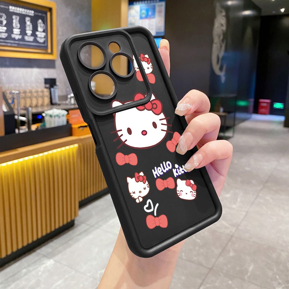 for Infinix Hot 40i 40 Pro 30 Play Note 30 Smart 8 Cute HelloKitty Full Protective Phone Case Anti Drop Cover