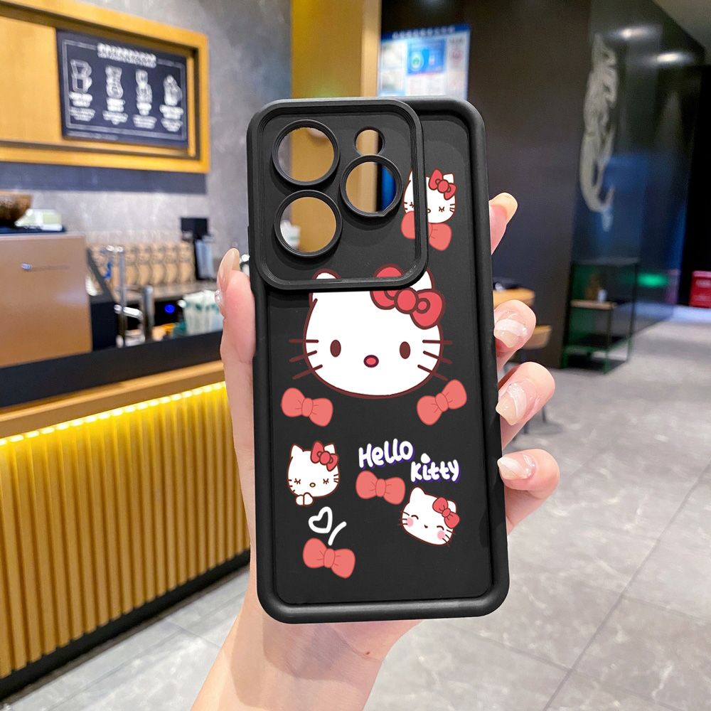 for Infinix Hot 40i 40 Pro 30 Play Note 30 Smart 8 Cute HelloKitty Full Protective Phone Case Anti Drop Cover