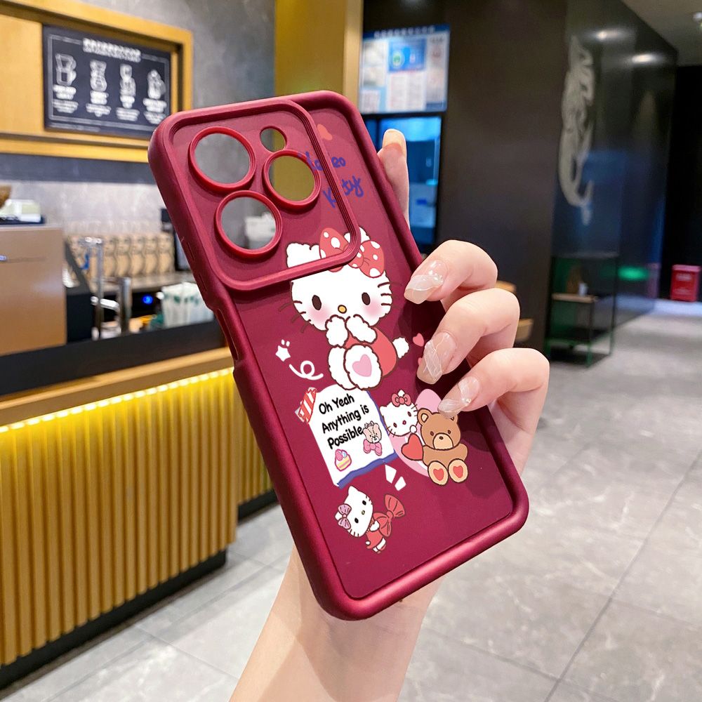 for Infinix Hot 40i 40 Pro 30 Play Note 30 Smart 8 Cute HelloKitty Full Protective Phone Case Anti Drop Cover