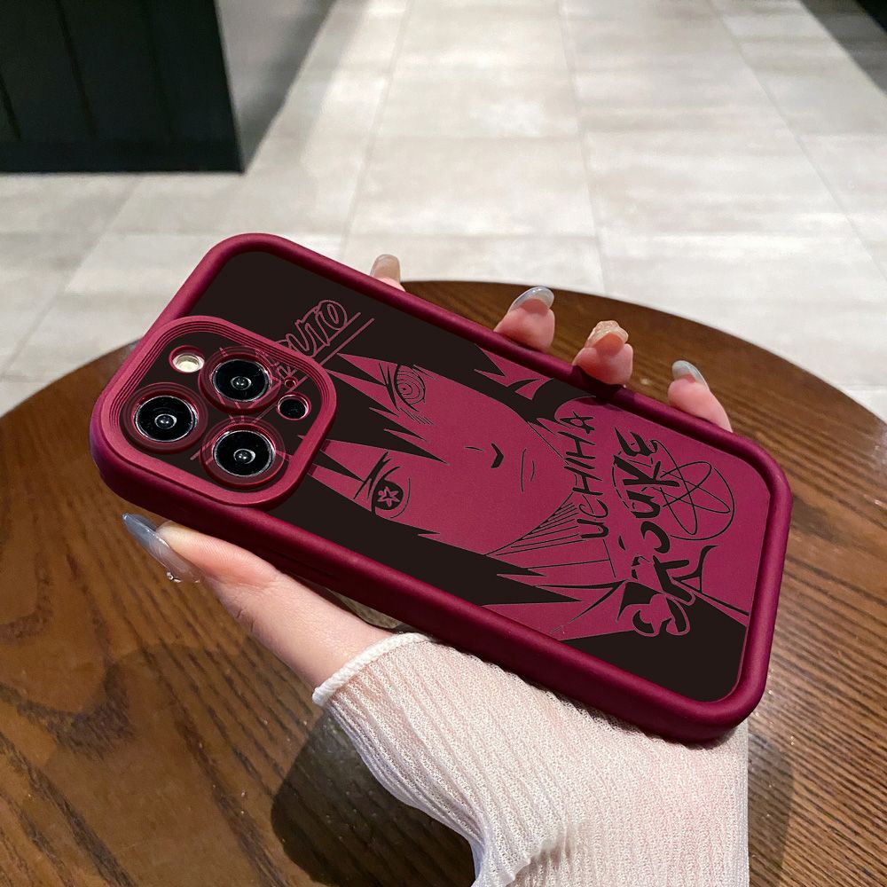 for iPhone 15 Pro Max 14 Plus 13 12 11 XR 8 7 SE 2022 XS NARUTO Full Protective Phone Case Anti Drop Cover