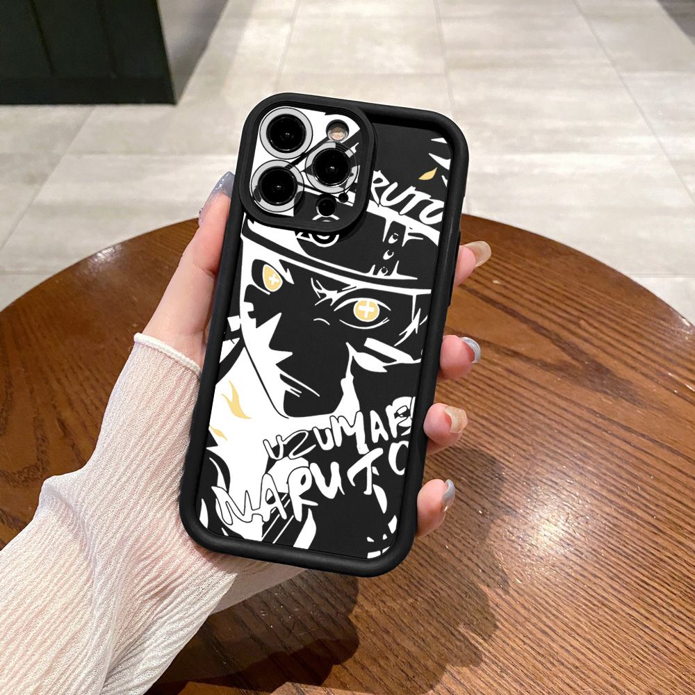 for iPhone 15 Pro Max 14 Plus 13 12 11 XR 8 7 SE 2022 XS NARUTO Full Protective Phone Case Anti Drop Cover