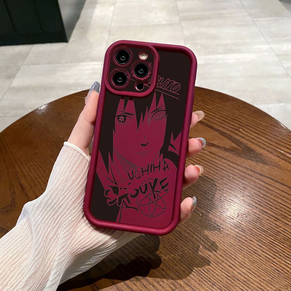 for iPhone 15 Pro Max 14 Plus 13 12 11 XR 8 7 SE 2022 XS NARUTO Full Protective Phone Case Anti Drop Cover
