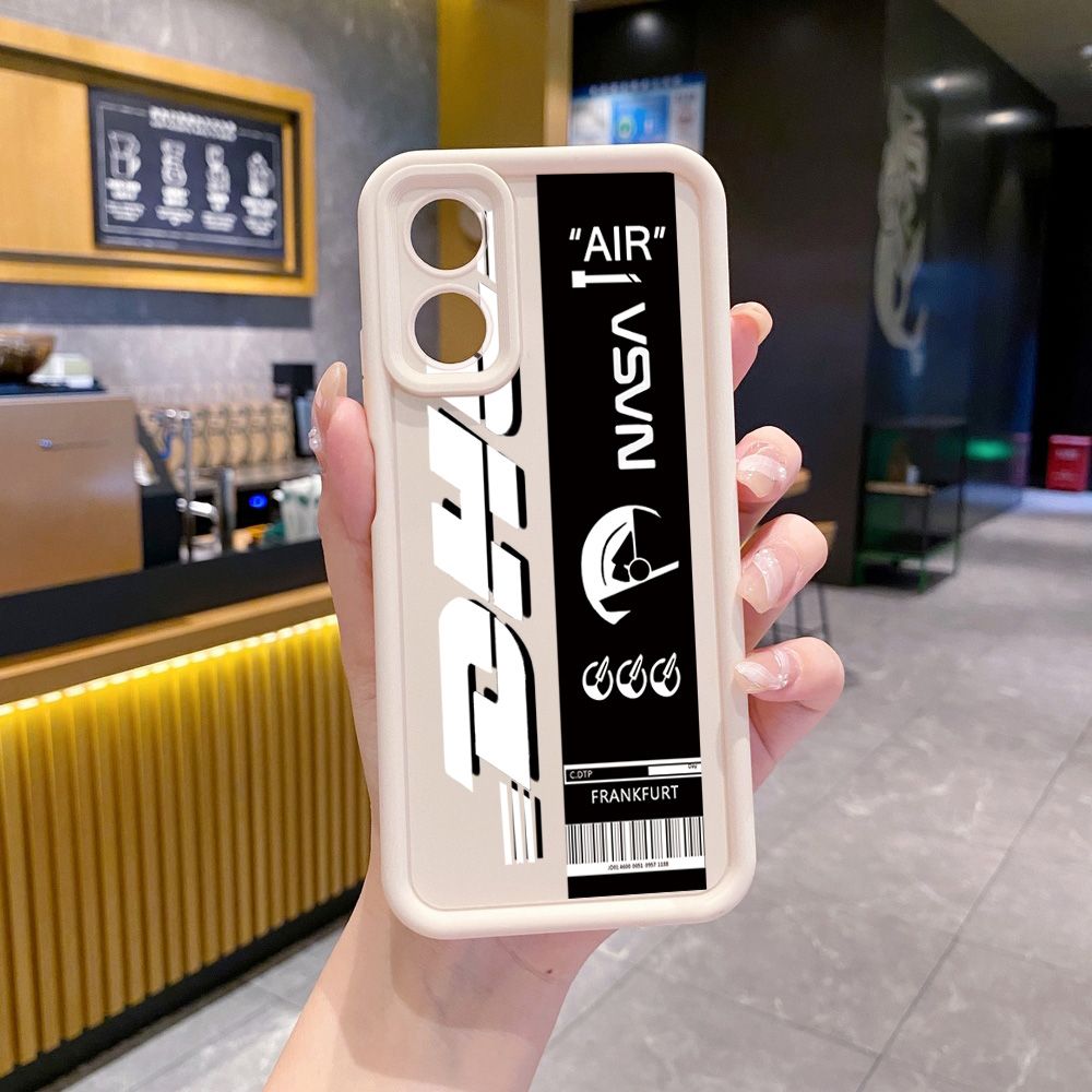 for OPPO A60 A18 A38 A17 A16 A57 A77 4G A59 A98 A78 A58 5G Barcode Label Full Protective Phone Case Anti Drop Cover