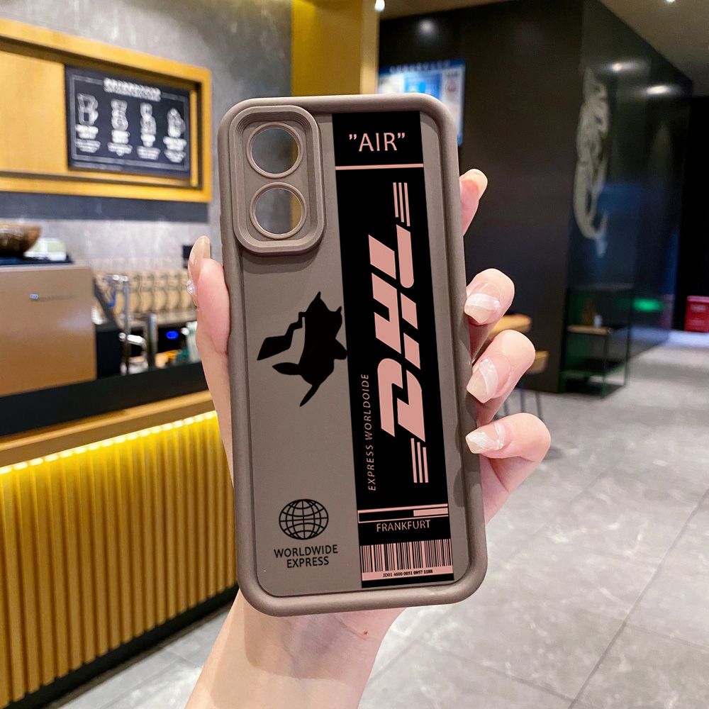 for OPPO A60 A18 A38 A17 A16 A57 A77 4G A59 A98 A78 A58 5G Barcode Label Full Protective Phone Case Anti Drop Cover