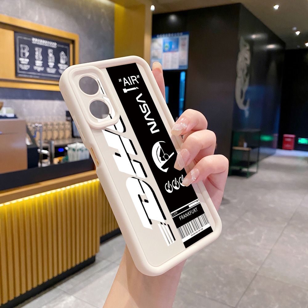 for OPPO A60 A18 A38 A17 A16 A57 A77 4G A59 A98 A78 A58 5G Barcode Label Full Protective Phone Case Anti Drop Cover