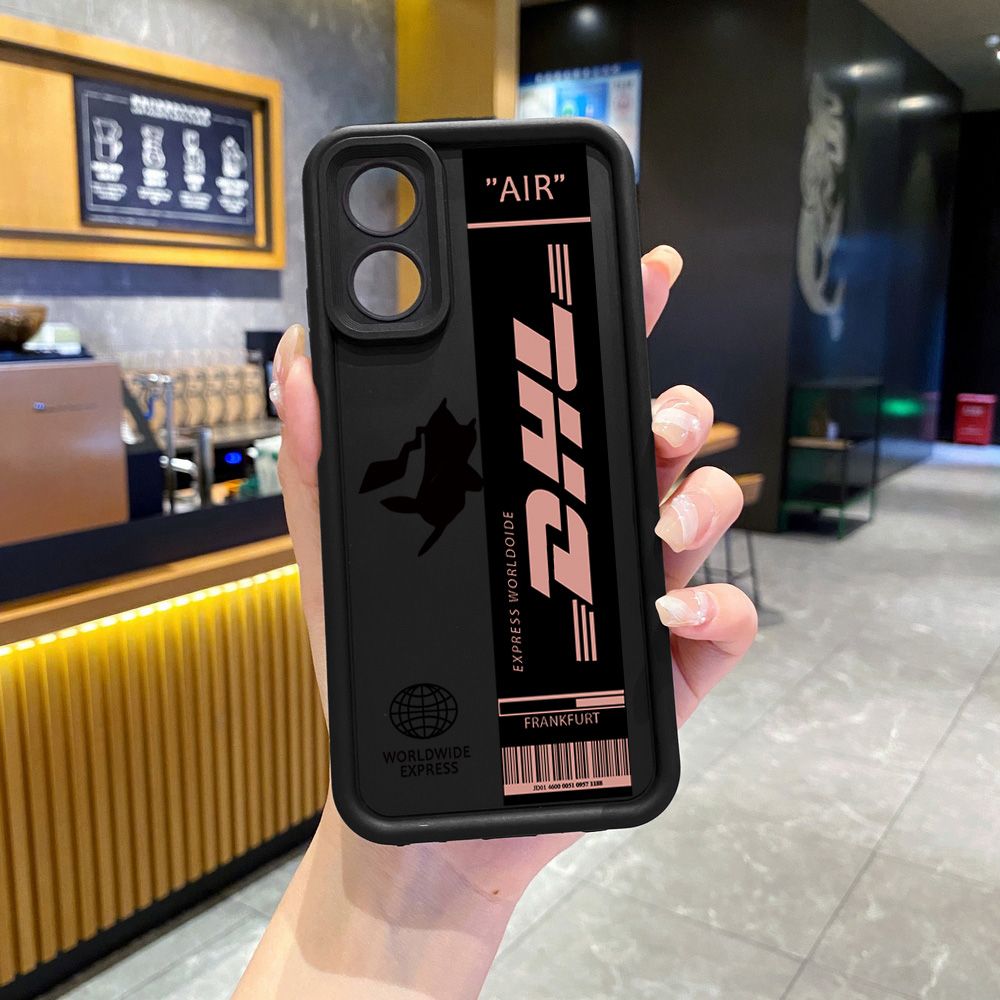 for OPPO A60 A18 A38 A17 A16 A57 A77 4G A59 A98 A78 A58 5G Barcode Label Full Protective Phone Case Anti Drop Cover