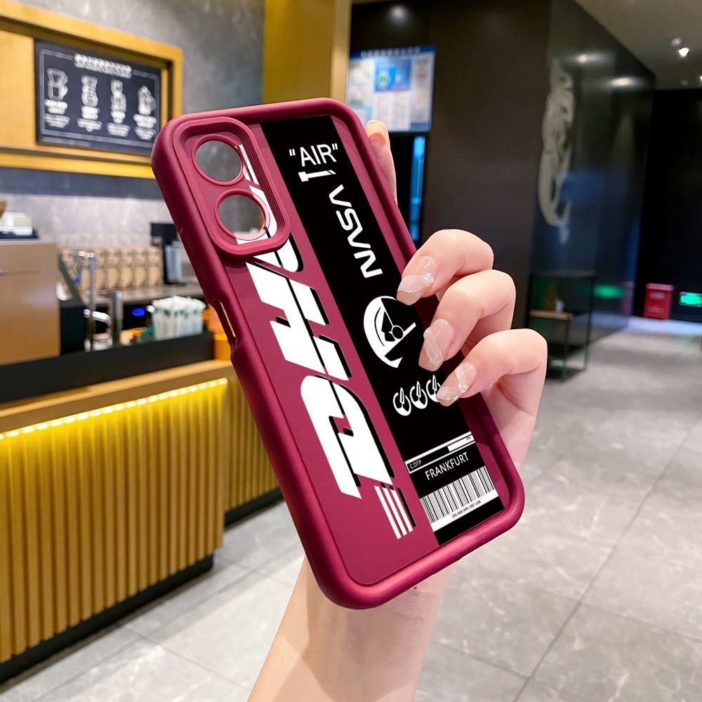 for OPPO A60 A18 A38 A17 A16 A57 A77 4G A59 A98 A78 A58 5G Barcode Label Full Protective Phone Case Anti Drop Cover