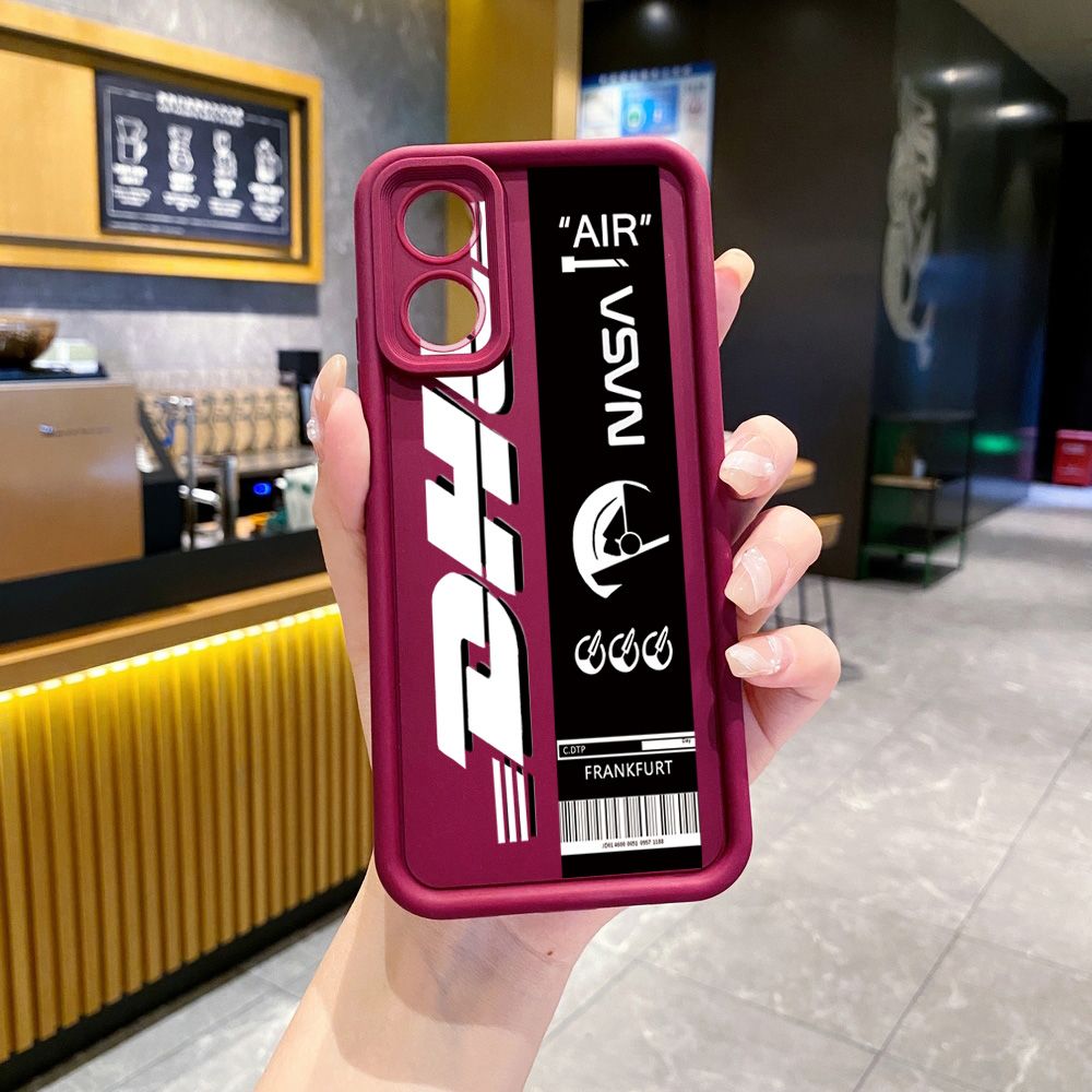 for OPPO A60 A18 A38 A17 A16 A57 A77 4G A59 A98 A78 A58 5G Barcode Label Full Protective Phone Case Anti Drop Cover