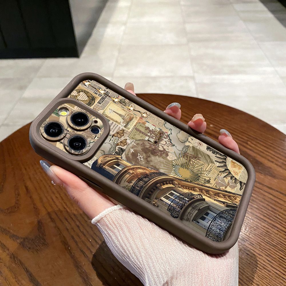 for iPhone 15 Pro Max 14 Plus 13 12 11 XR 8 7 SE 2022 XS London Italy Stamp Full Protective Phone Case Anti Drop Cover