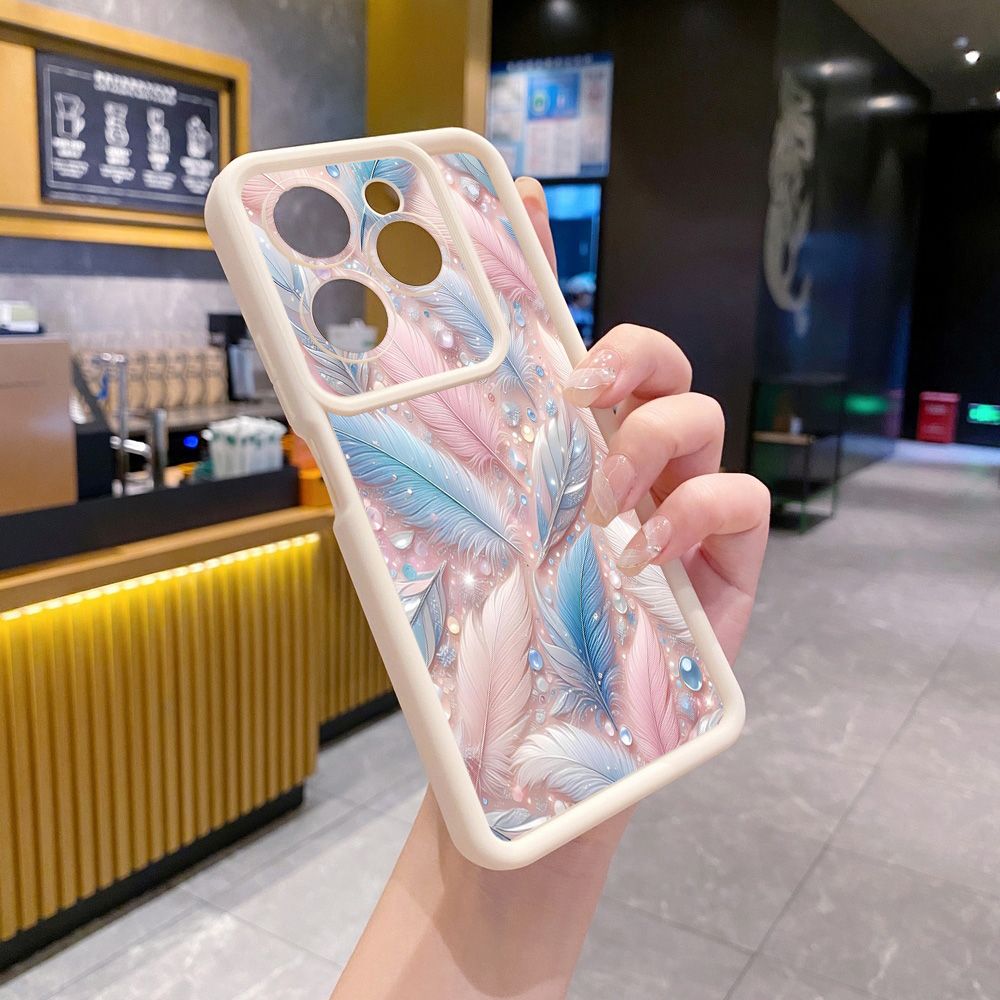 for Infinix Hot 40i 40 Pro 30 Play Note 30 Smart 8 Luxury Feather Diamond Full Protective Phone Case Anti Drop Cover