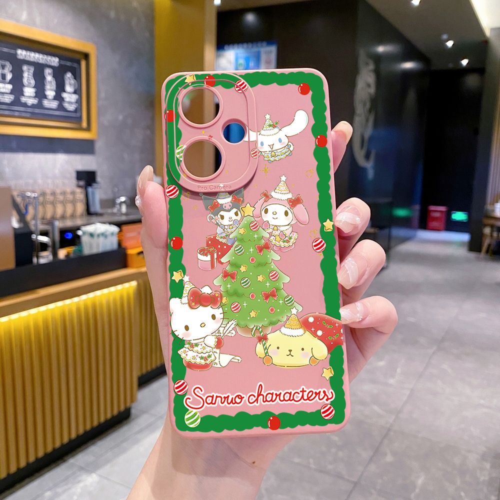 for VIVO Y28 Y03 Y18 Y17S Y27 Y15A Y15S Y02S Y02A Y36 Y33S Y12S Y12A Y01 Y1S Y20A Y22 Christmas My Melody Full Protective Case Anti Drop Cover