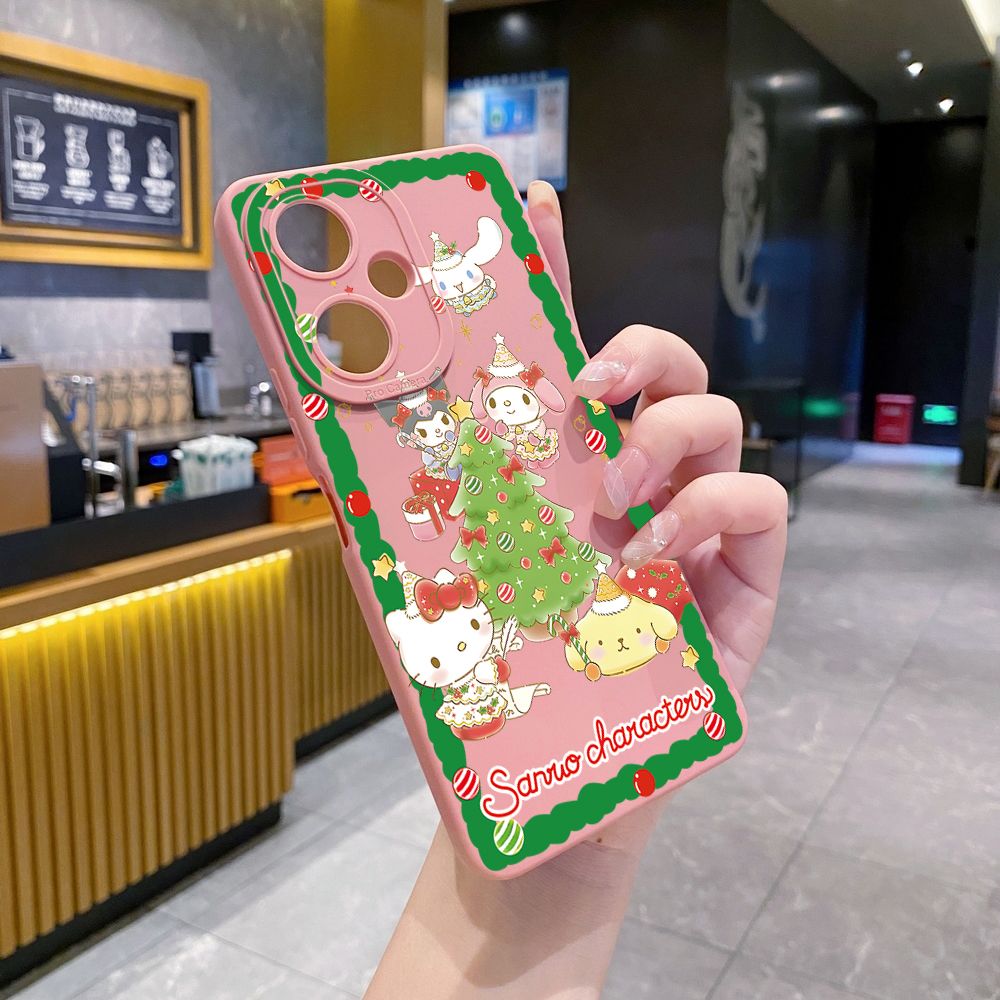 for VIVO Y28 Y03 Y18 Y17S Y27 Y15A Y15S Y02S Y02A Y36 Y33S Y12S Y12A Y01 Y1S Y20A Y22 Christmas My Melody Full Protective Case Anti Drop Cover