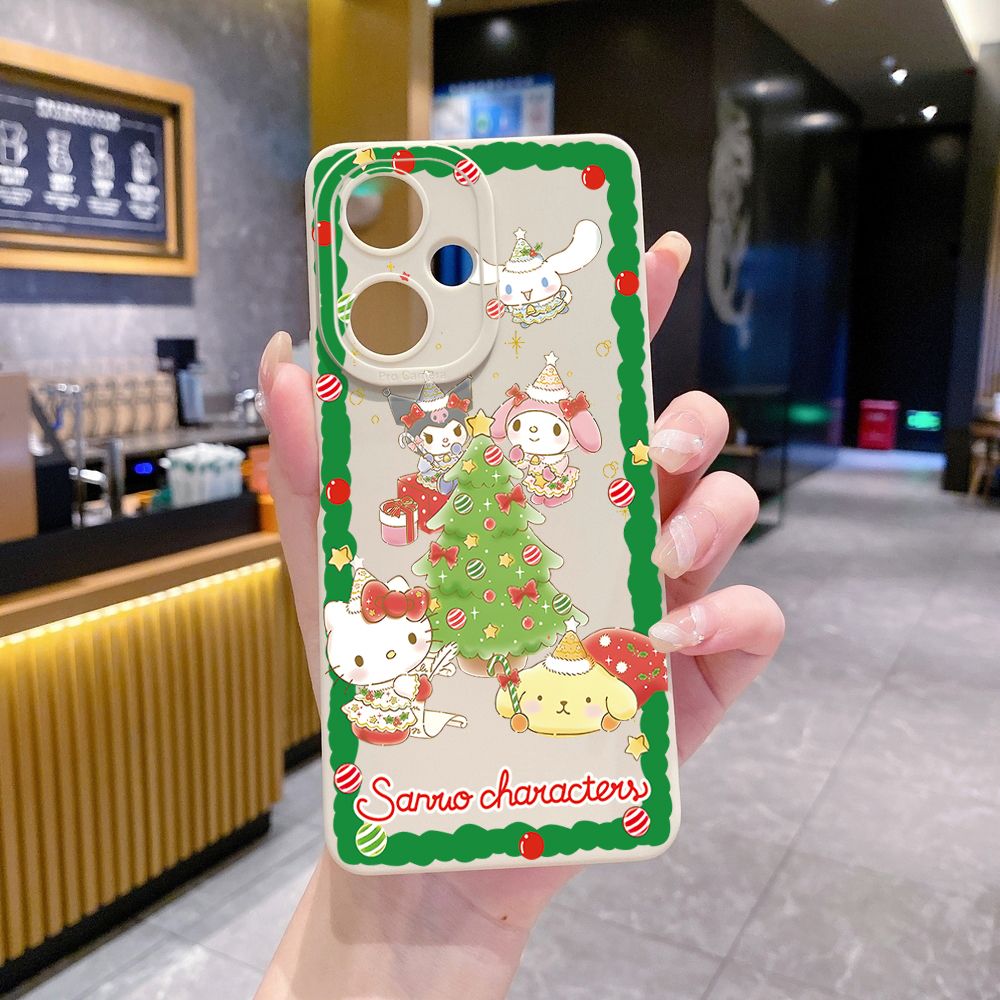 for VIVO Y28 Y03 Y18 Y17S Y27 Y15A Y15S Y02S Y02A Y36 Y33S Y12S Y12A Y01 Y1S Y20A Y22 Christmas My Melody Full Protective Case Anti Drop Cover