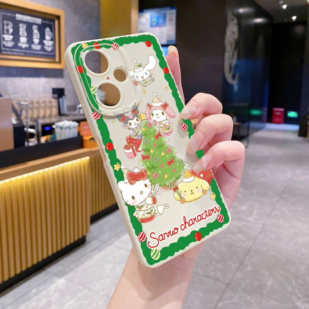 for VIVO Y28 Y03 Y18 Y17S Y27 Y15A Y15S Y02S Y02A Y36 Y33S Y12S Y12A Y01 Y1S Y20A Y22 Christmas My Melody Full Protective Case Anti Drop Cover