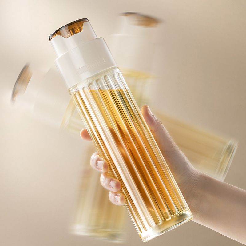 Automatic Pouring Kitchen Oil Jar Bottle 500ML - Glass, Easy to Clean, Elegant, Durable, Non-Drip Design