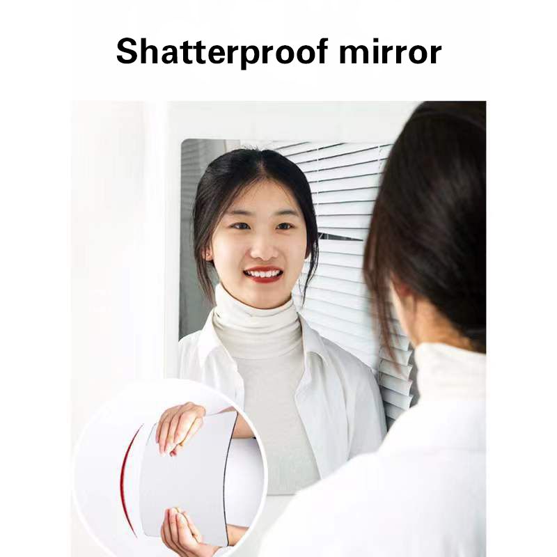 Mirror Wall Mirror Stickers Decor Self-adhesive: Customizable DIY Combinations, Ideal for Living Room, Bathroom & Can Also Create a Full-Length Mirror