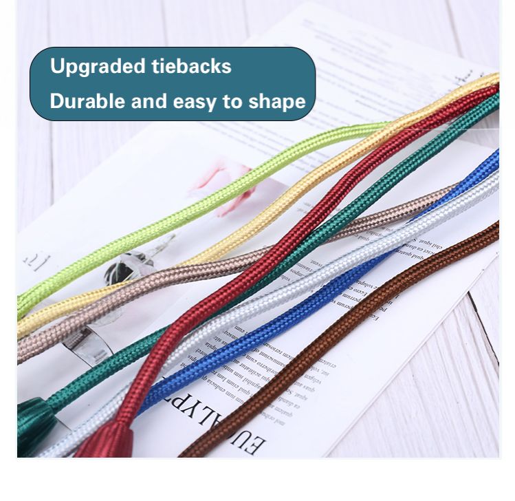 Flexible Curtain Tiebacks – No Drilling, No Hooks, Ideal for Home or Office, Elegant and Artistic Design