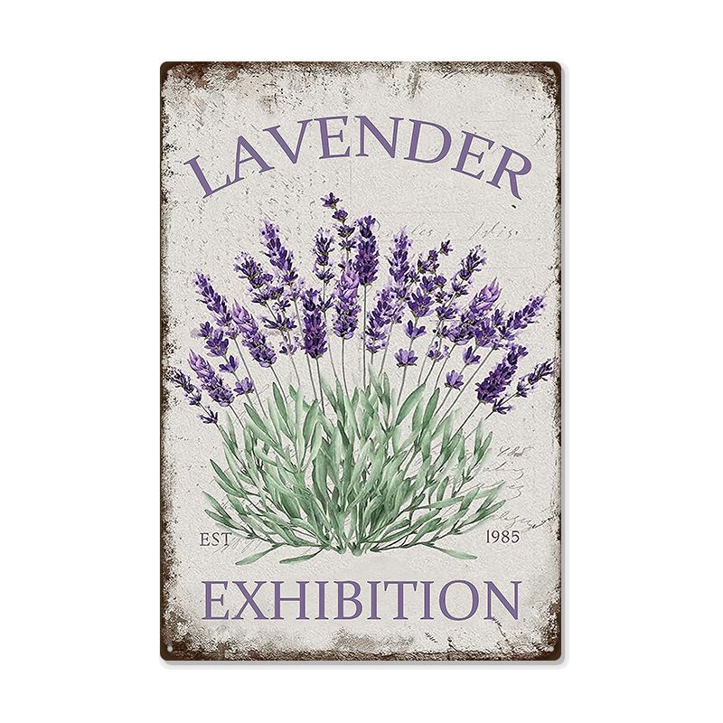 Wall Decoration Tin Art, Suitable for Courtyards and Indoor Use, 30x20cm Artistic Tin Plaque