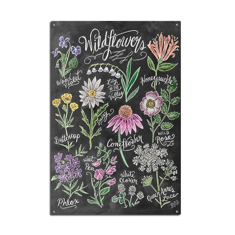 Wall Decoration Tin Art, Suitable for Courtyards and Indoor Use, 30x20cm Artistic Tin Plaque
