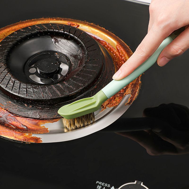 3-in-1 Kitchen Cleaning Brush: Metal Brush Head + Stainless Steel Scraper + Corner Cleaner - Essential for Kitchen Cleaning