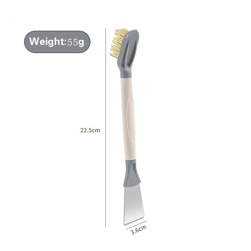 3-in-1 Kitchen Cleaning Brush: Metal Brush Head + Stainless Steel Scraper + Corner Cleaner - Essential for Kitchen Cleaning