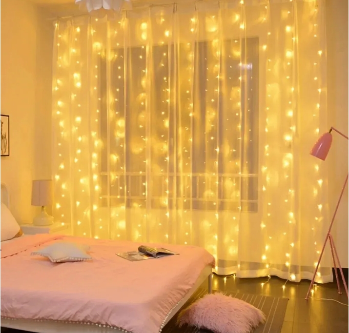 1pc USB 3x3/3*2/3*1 LED Curtain Bedroom Lights Christmas Garland Fairy Light Festoon Wedding Home Bedroom Decoration Lighting