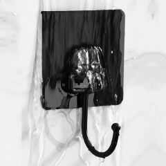 Wall Hooks Self Adhesive Hooks Rotating Waterproof Strong Sticker Holder Wall Door Storage Hanging Hook Kitchen Bathroom Organizer