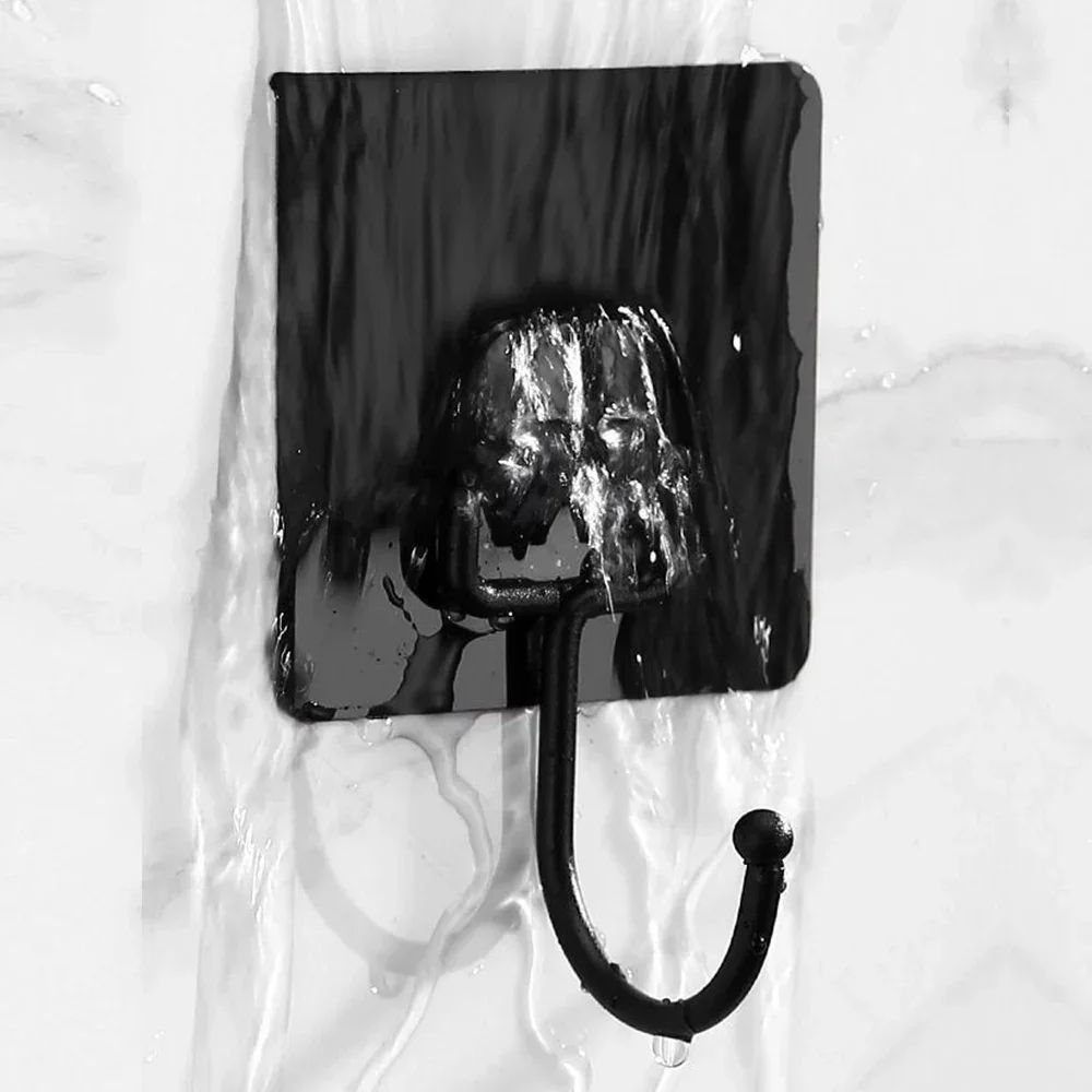 Wall Hooks Self Adhesive Hooks Rotating Waterproof Strong Sticker Holder Wall Door Storage Hanging Hook Kitchen Bathroom Organizer