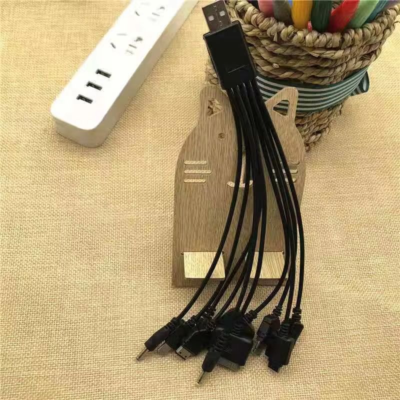 10 in 1 Multi-function USB Cable Cell Phone USB Charging Cable Connector For Nokia LG Samsung Sony Ipod Motorola Multi Interface
