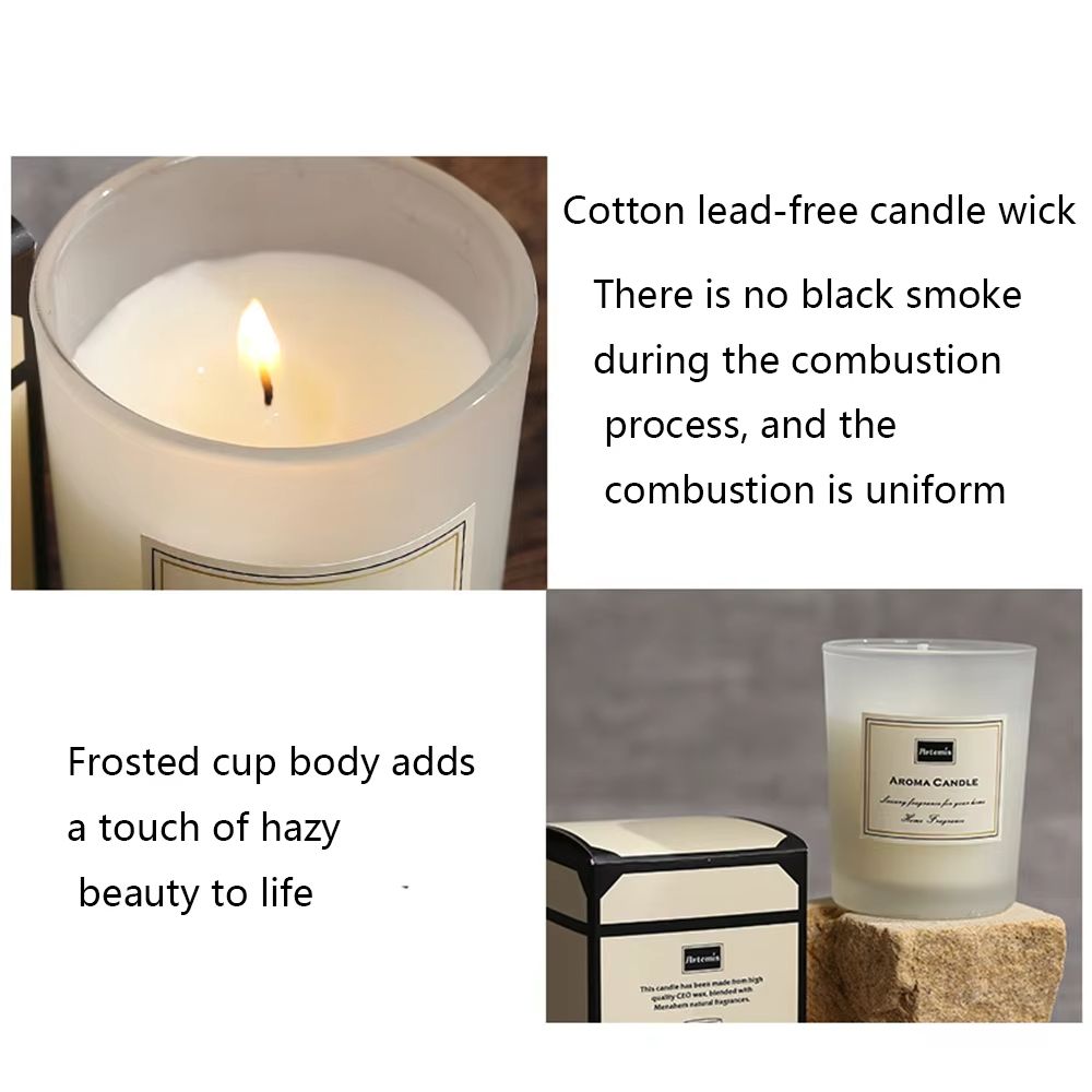 Candle Fragrance Atmosphere Companion Gift Bedroom livingroom Hotel Clubhouse Smoke free Aromatherapy Candles