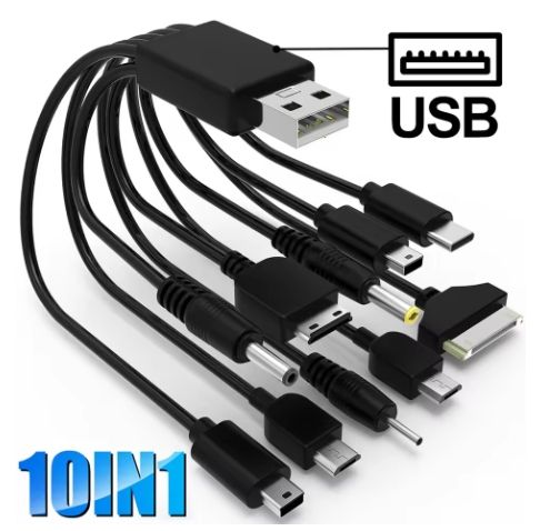 10 in 1 Multi-function USB Cable Cell Phone USB Charging Cable Connector For Nokia LG Samsung Sony Ipod Motorola Multi Interface