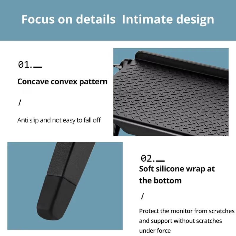 TV Set Top Box Storage Rack Remote Control Router Small Accessories Multi Functional Adjustable Hanging Rack  Black