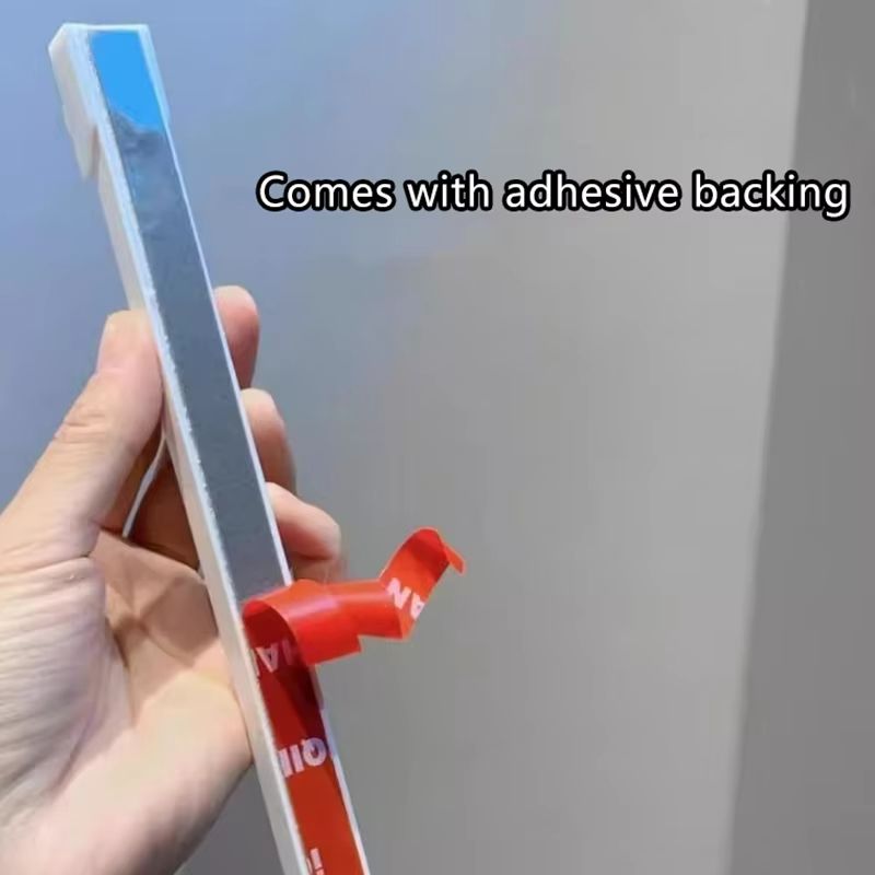 Self-Adhesive Multi-Purpose Wall Hooks - Kitchen/Bathroom/Wardrobe Space Saver with Adjustable hooks for Utensils, Pans & Home Organization