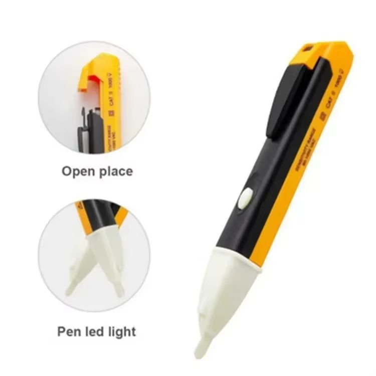 Non-Contact Safe Voltage Tester Pen 90-1000V with LCD Sensor & LED Light | Electric AC Detector with Wire Breakpoint Finder for Home & Industrial Use