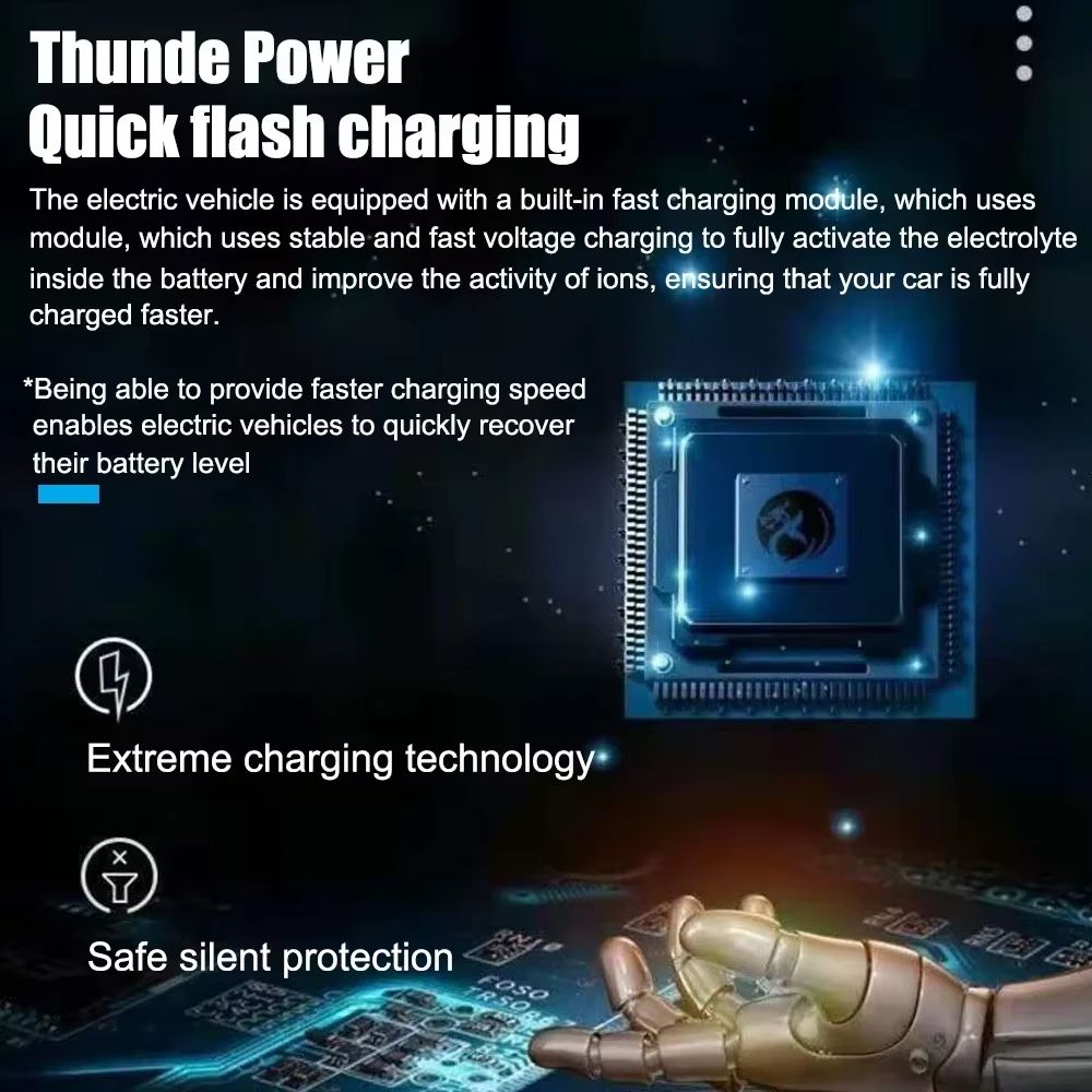 12V Motorcycle & Car Battery Fully Automatic Charging Adapter Lead Acid Gel Charger 110V 220V12V 2A LCD Display Smart Charger