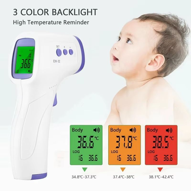 1pc Non-Contact Thermometer Frontal Temperature Gun Infrared Handheld Thermometer, Home Temperature Gun,