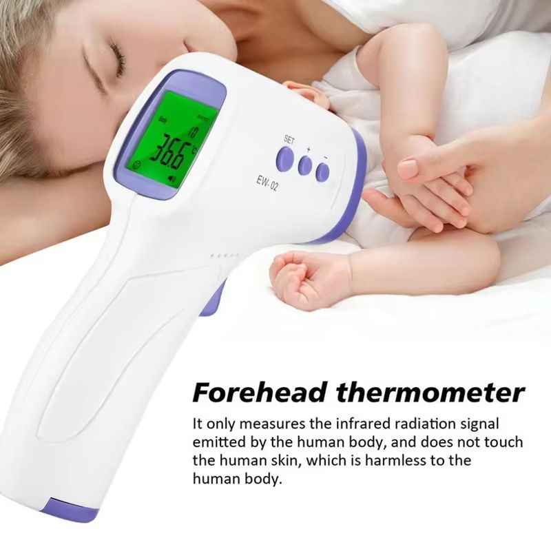 1pc Non-Contact Thermometer Frontal Temperature Gun Infrared Handheld Thermometer, Home Temperature Gun,