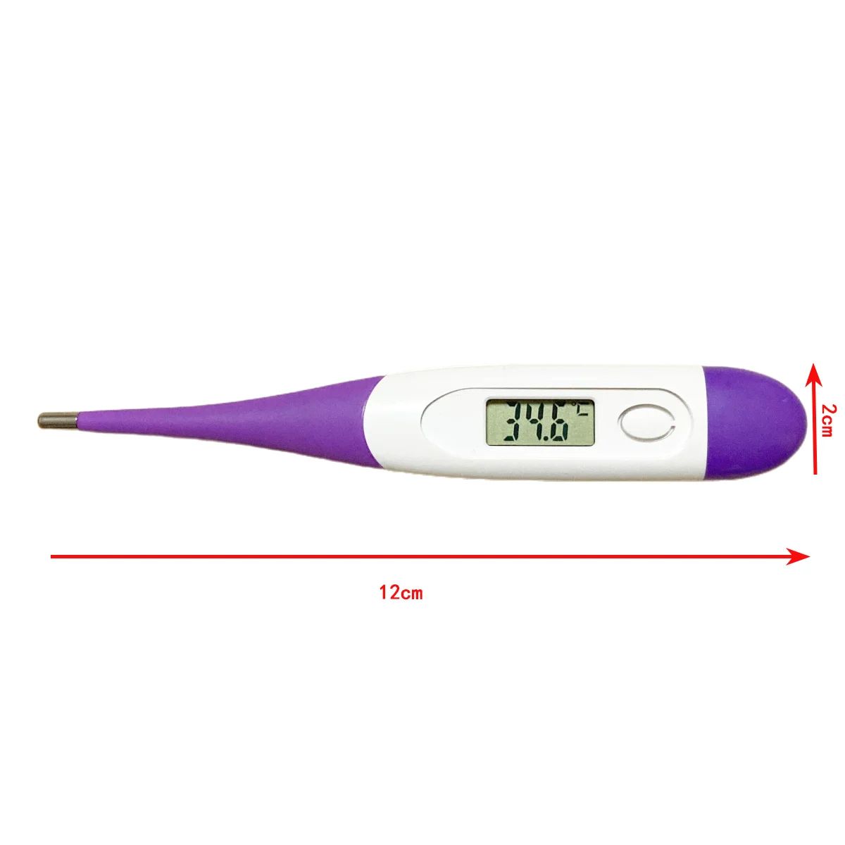 1pcs Soft-head Thermometer Household Human Thermometer for Fever Digital Basal Body Oral Armpit or Rectal Electronic LCD Display