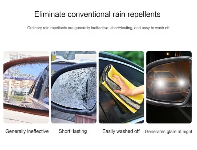4PCS mirror protective film 2 Auto Rearview Mirror & 2 Side Windows Rainproof Film Waterproof Anti-fog Car Stickers for Car Accessorie