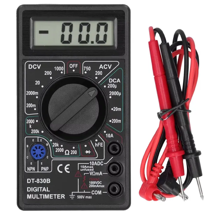 Digital Multimeter Tester, Electrical Voltmeter Ammeter, Portable Volt Multi Meter, Car Battery Tester Circuit Tester