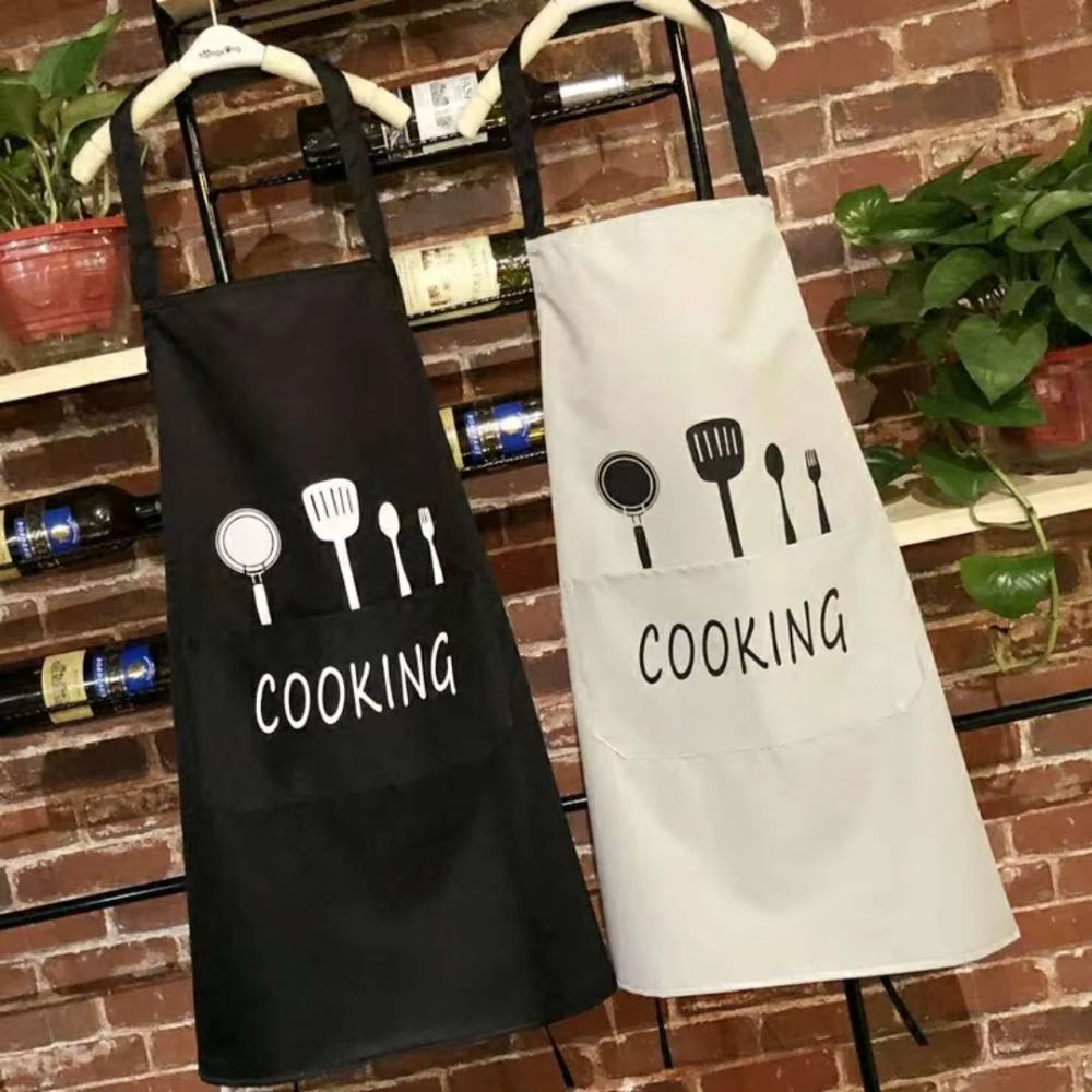 2 pcs Kitchen Apron with Pocket, Waterproof and Oil Proof for Cooking Baking, Chef's Favorite, Great for Men Women Adult