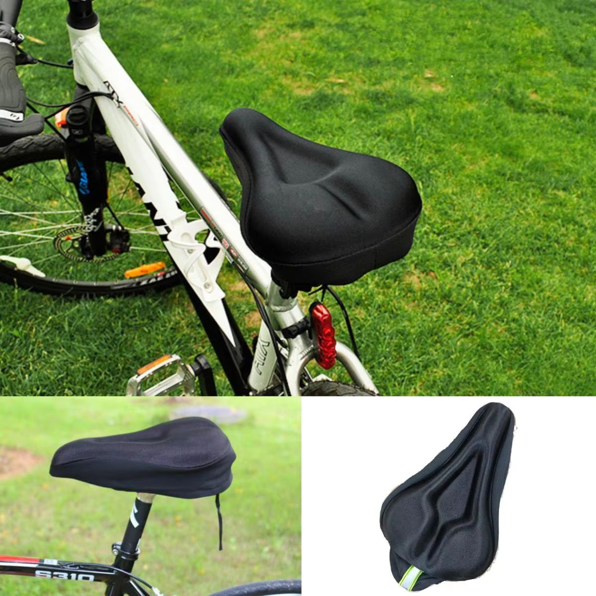 3D Bike Saddle Cover Thick Breathable Super Soft Bicycle Seat Cushion Sponge Gel Bike Seat For Bicycle Accessories