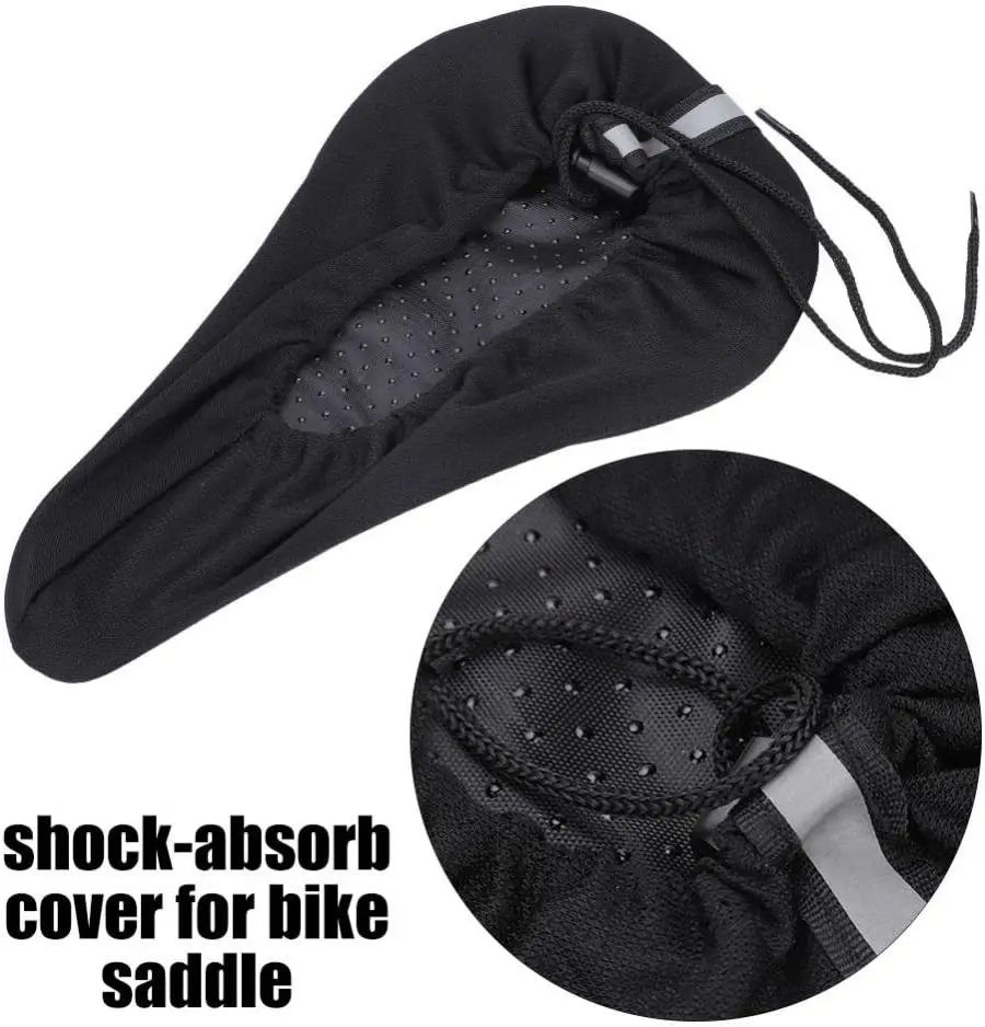 3D Bike Saddle Cover Thick Breathable Super Soft Bicycle Seat Cushion Sponge Gel Bike Seat For Bicycle Accessories