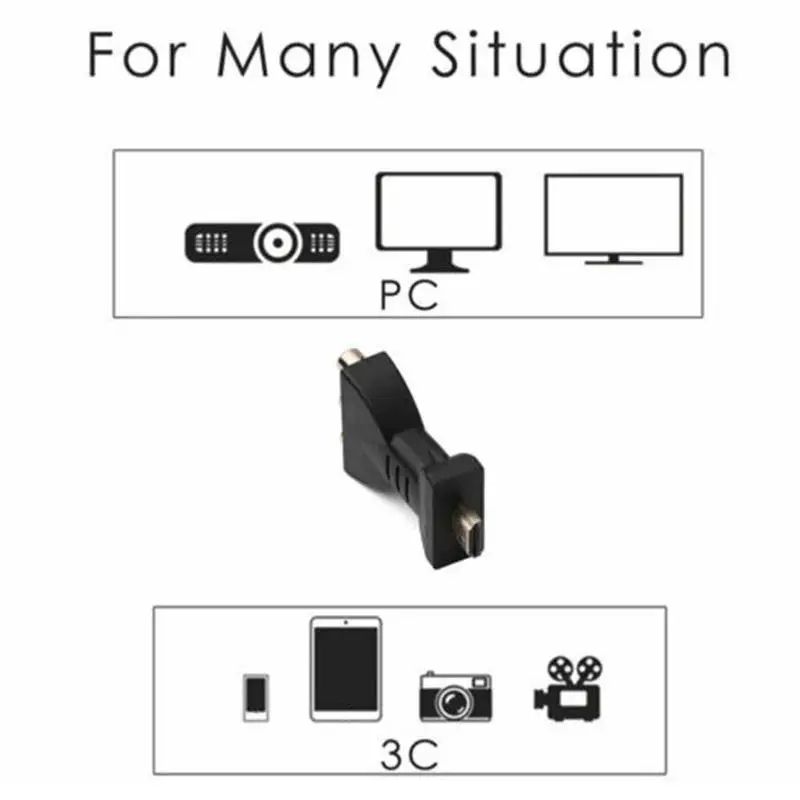 HDMI To AV Wire Connector AV Digital Signal HDMI To 3 RCA Audio Adapter Component Converter Video For PC Projector Tablet Computers Arcade