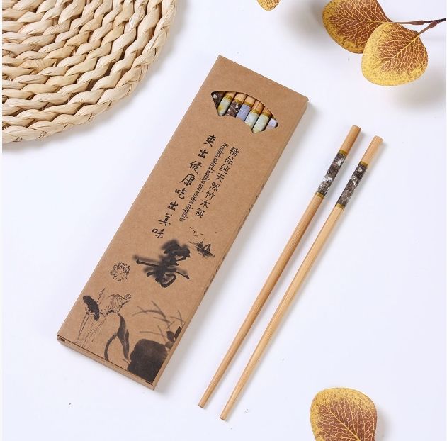 10 Pairs New Natural wood Chopsticks Reusable Healthy Chinese Wooden Chop Sticks Sushi Food Stick Tableware Kitchen Utensils