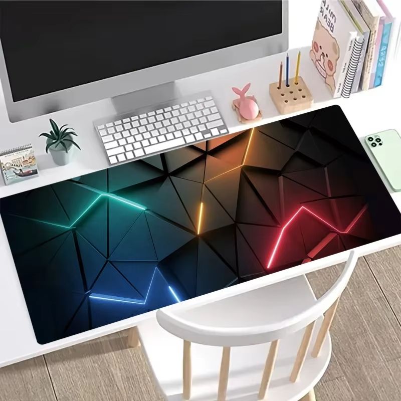 Mouse Pad Desk Pad Extended Mouse Mat 31.5x11.8in（800*300mm） Large Computer Keyboard Desk Mat Desk Pad with Non-Slip Base and Stitched Edge