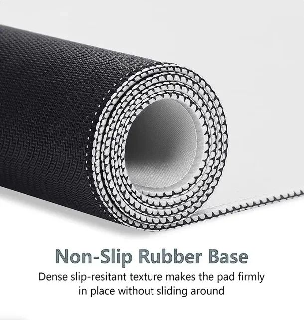 Mouse Pad Desk Pad Extended Mouse Mat 31.5x11.8in（800*300mm） Large Computer Keyboard Desk Mat Desk Pad with Non-Slip Base and Stitched Edge
