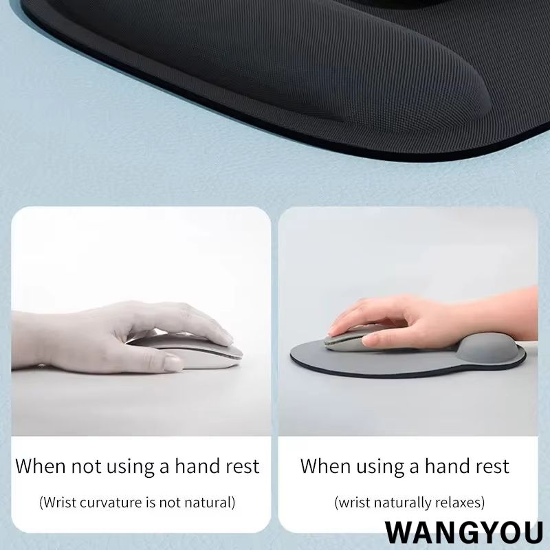 EVA Foam Wrist Mouse Pad Simple Solid Color Comfortable Thick Sponge Mouse Gaming Pc Keyboard Desk Mat